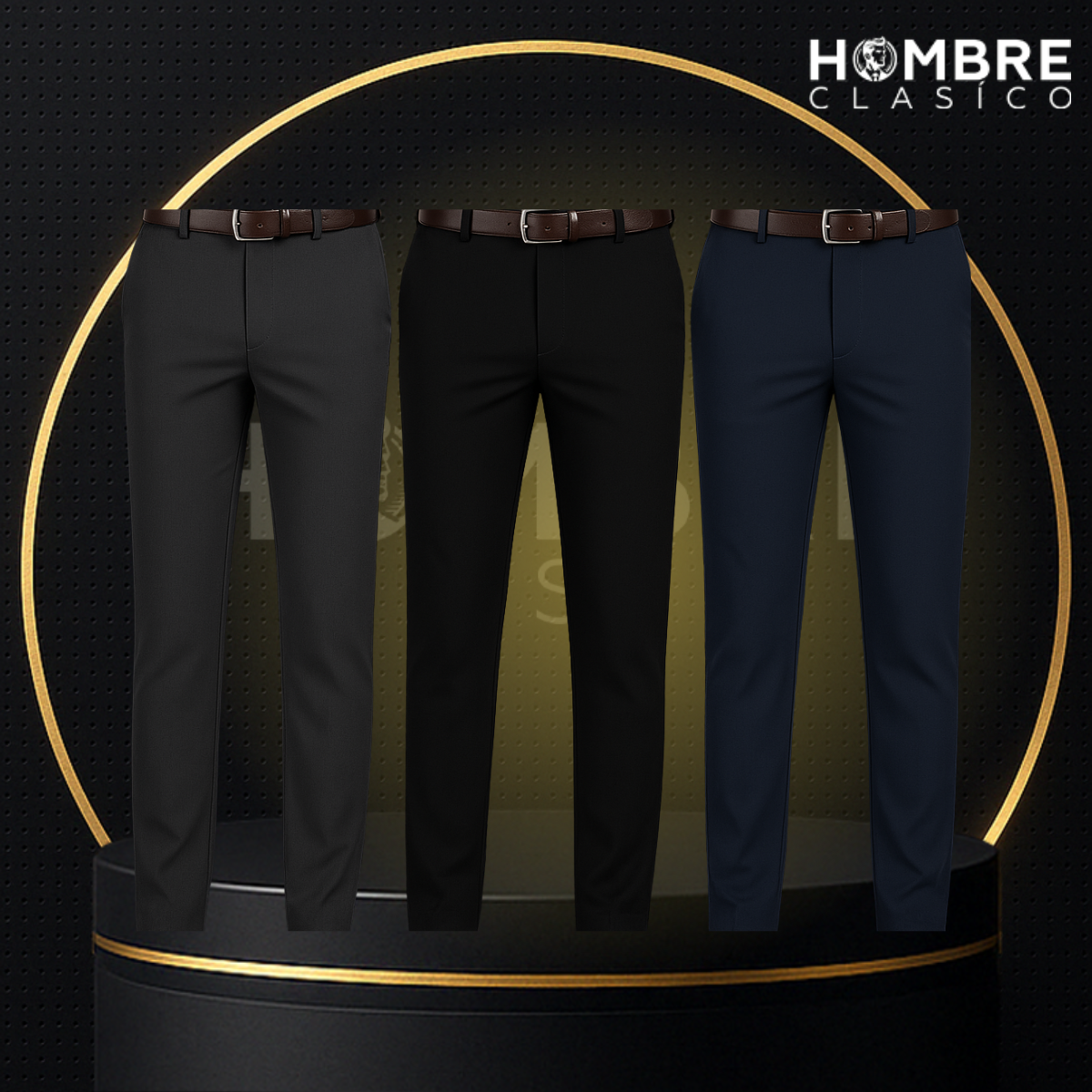 Kit de 3 Pantalones Masculinos