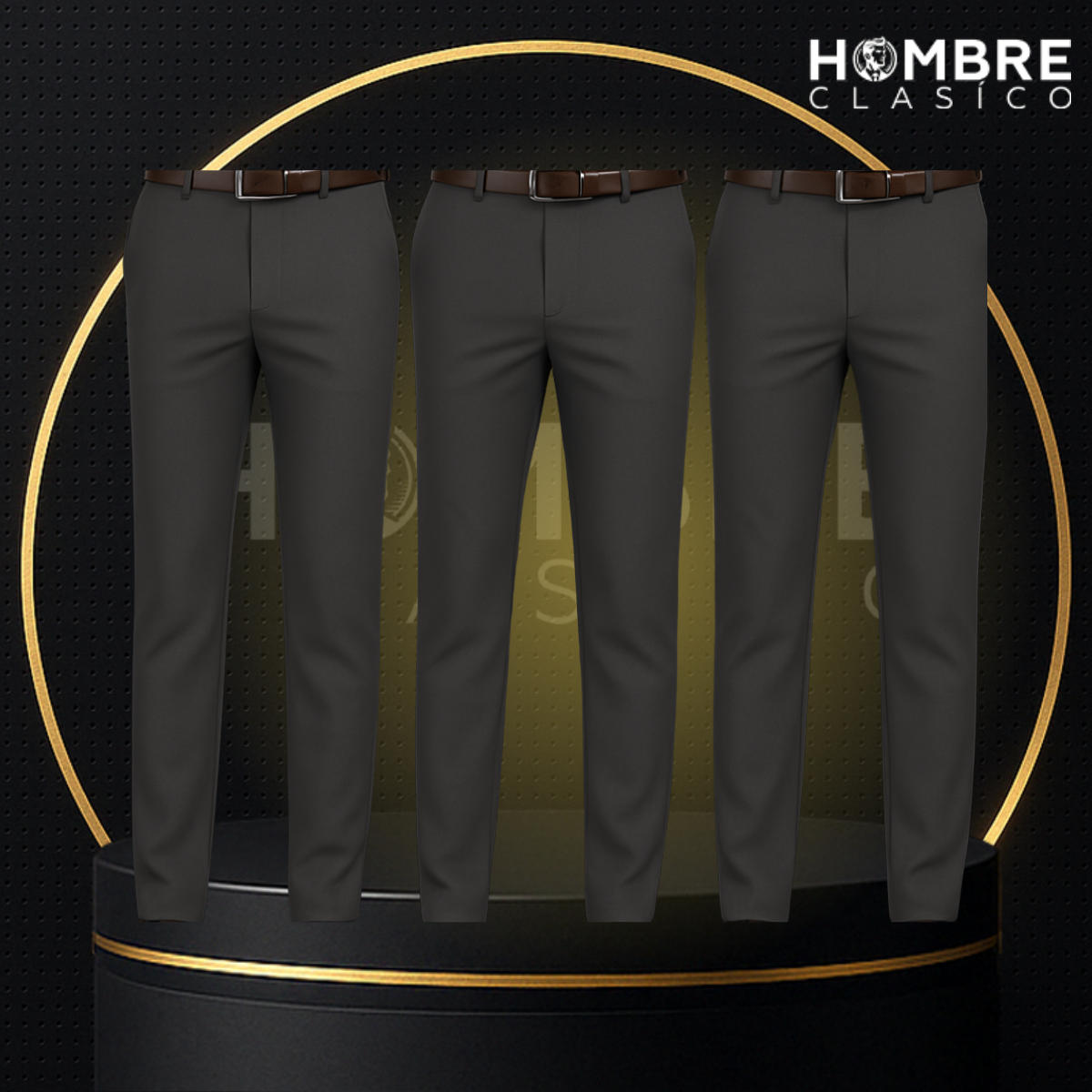 Kit de 3 Pantalones Masculinos