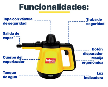 Limpiador a Vapor + 9 accesorios de regalo